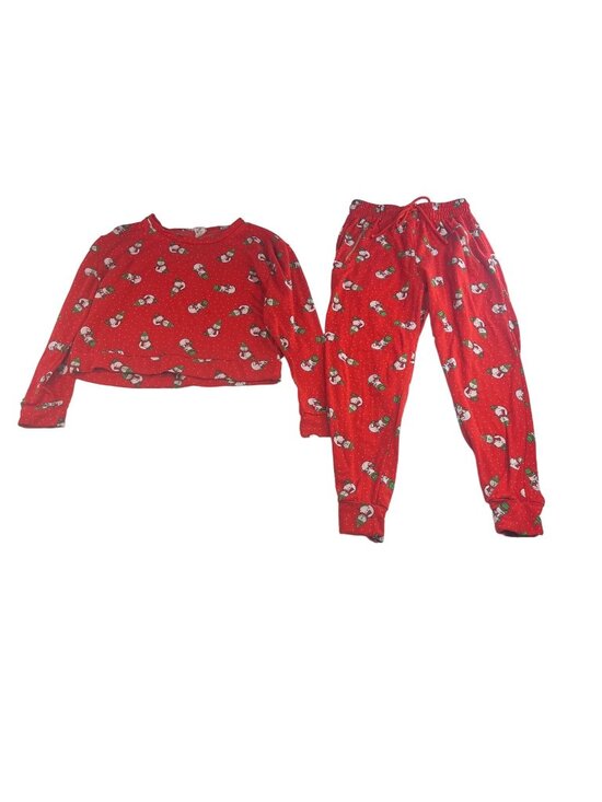Indero Other - Indero Snowman Pajama Set Christmas Holiday Lounge Wear Red Size S/M